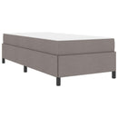 vidaXL Boxrugós ágy matracmal Tópszínű 90 x 190 cm szövet