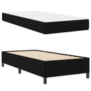 vidaXL Boxrugós ágy Fekete 90 x 200 cm szövet