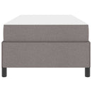 vidaXL Boxrugós ágy Krém és fekete 90 x 200 cm Textil és mérnöki fa