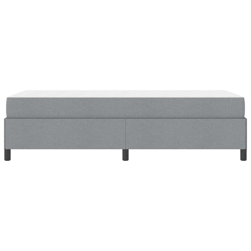 vidaXL Boxrugós ágy Világosszürke és fekete 100 x 200 cm