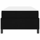vidaXL Boxrugós ágy Fekete és fekete 100 x 200 cm Textil és mérnöki fa
