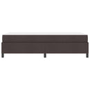 vidaXL Boxrugós ágy Sötét Barna 100 x 200 cm szövet
