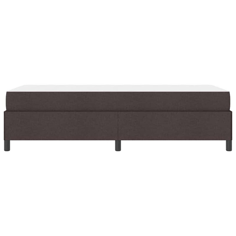 vidaXL Boxrugós ágy Barna 100 x 200 cm Textil és mérnöki fa