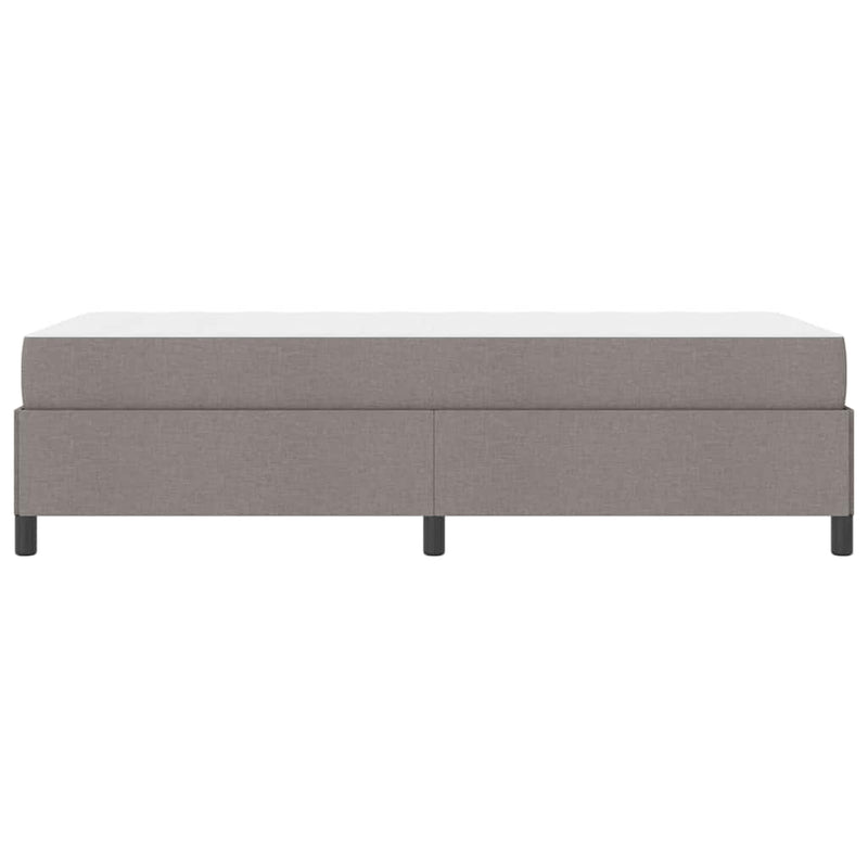 vidaXL Boxrugós ágy Taupe és Fekete 100 x 200 cm Textil és mérnöki fa