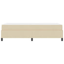 vidaXL Boxrugós ágy Krém 100 x 200 cm szövet