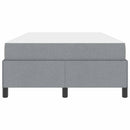 vidaXL Boxrugós ágy Világosszürke és fekete 120 x 190 cm