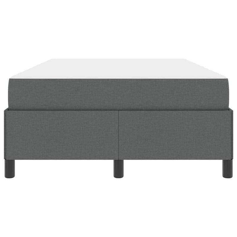 vidaXL Boxrugós ágy Sötétszürke és Fekete 120 x 190 cm