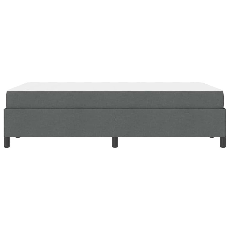 vidaXL Boxrugós ágy Sötétszürke és Fekete 120 x 190 cm