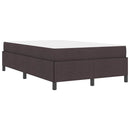 vidaXL Boxrugós ágy Sötét Barna 120 x 190 cm szövet