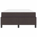 vidaXL Boxrugós ágy Barna 120 x 190 cm Textil és mérnöki fa