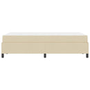 vidaXL Boxrugós ágy Krém 120 x 190 cm szövet