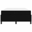 vidaXL Boxrugós ágy Fekete 120 x 200 cm szövet