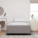 vidaXL Boxrugós ágy Tópszínű 120 x 200 cm szövet