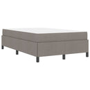vidaXL Boxrugós ágy Tópszínű 120 x 200 cm szövet