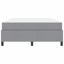 vidaXL Boxrugós ágy Világosszürke és fekete 140 x 190 cm