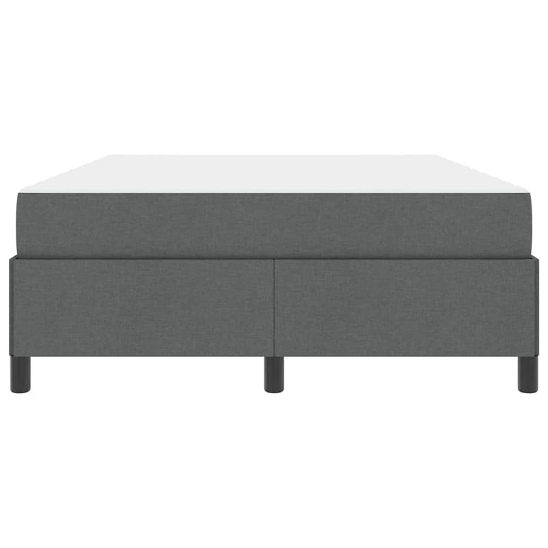vidaXL Boxrugós ágy Sötétszürke és Fekete 140 x 190 cm