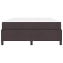 vidaXL Boxrugós ágy matracmal Sötét Barna 140 x 190 cm szövet