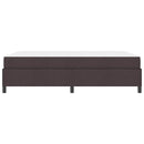 vidaXL Boxrugós ágy matracmal Sötét Barna 140 x 190 cm szövet