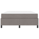 vidaXL Boxrugós ágy matracmal Tópszínű 140 x 190 cm szövet