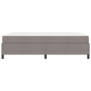 vidaXL Boxrugós ágy Taupe és Fekete 140 x 200 cm Textil és mérnöki fa