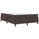 vidaXL Boxrugós ágy Sötét Barna 160 x 200 cm szövet