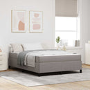 vidaXL Boxrugós ágy Tópszínű 160 x 200 cm szövet