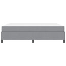 vidaXL Boxrugós ágy Világosszürke 180 x 200 cm szövet