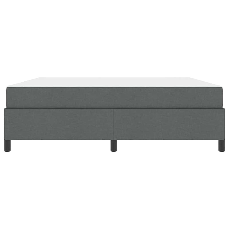 vidaXL Boxrugós ágy Sötétszürke és Fekete 180 x 200 cm