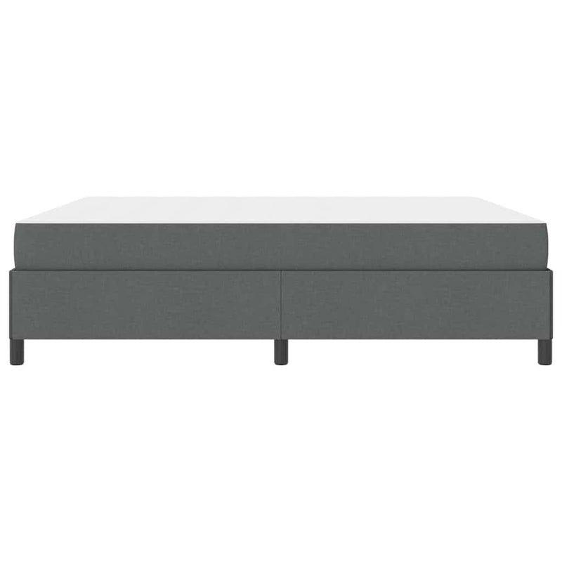 vidaXL Boxrugós ágy Sötétszürke és Fekete 180 x 200 cm