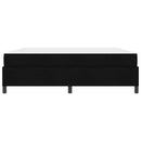 vidaXL Boxrugós ágy Fekete és fekete 180 x 200 cm Textil és mérnöki fa