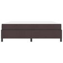 vidaXL Boxrugós ágy Sötét Barna 180 x 200 cm szövet
