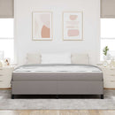 vidaXL Boxrugós ágy Tópszínű 180 x 200 cm szövet