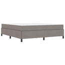 vidaXL Boxrugós ágy Tópszínű 180 x 200 cm szövet