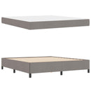 vidaXL Boxrugós ágy Tópszínű 180 x 200 cm szövet