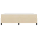 vidaXL Boxrugós ágy Krém 180 x 200 cm szövet