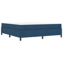 vidaXL Boxrugós ágy Kék 180 x 200 cm szövet