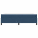 vidaXL Boxrugós ágy Kék és Fekete 180 x 200 cm Textil és mérnöki fa