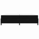 vidaXL Boxrugós ágy matracmal Fekete 200 x 200 cm szövet