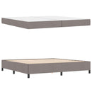 vidaXL Boxrugós ágy matracmal Tópszínű 200 x 200 cm szövet