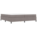 vidaXL Boxrugós ágy matracmal Tópszínű 200 x 200 cm szövet