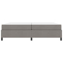 vidaXL Boxrugós ágy matracmal Tópszínű 200 x 200 cm szövet