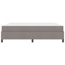 vidaXL Boxrugós ágy matracmal Tópszínű 200 x 200 cm szövet