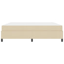 vidaXL Boxrugós ágy Krém 200 x 200 cm szövet