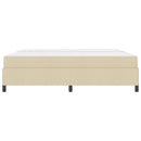 vidaXL Boxrugós ágy matracmal Krém 200 x 200 cm szövet