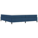 vidaXL Boxrugós ágy matracmal Kék 200 x 200 cm szövet