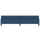 vidaXL Boxrugós ágy matracmal Kék 200 x 200 cm szövet