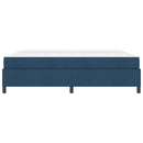 vidaXL Boxrugós ágy matracmal Kék 200 x 200 cm szövet