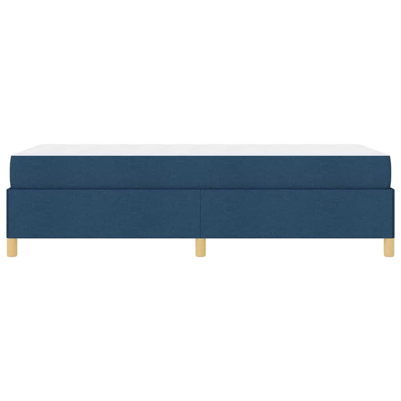 vidaXL Boxrugós ágy matracmal Kék és Barna és Fehér 80 x 200 cm szövet