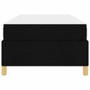 vidaXL Boxrugós ágy matracmal Fekete és Fehér 90 x 190 cm szövet