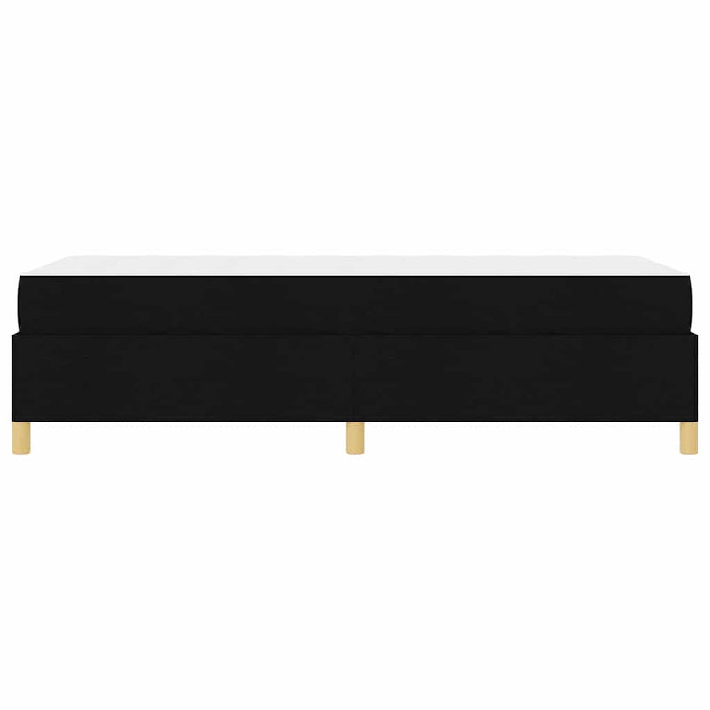 vidaXL Boxrugós ágy matracmal Fekete és Fehér 90 x 190 cm szövet